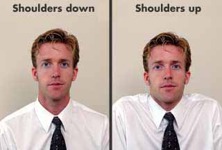 Shoulder shrugging stretching exercises